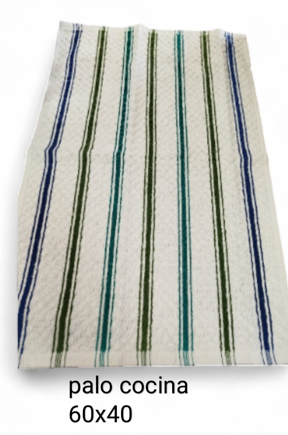 Paño de cocina (unidad) lineas verde azul