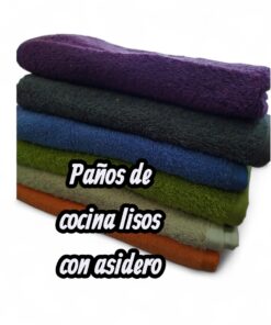 Paños de cocina pack de 6 100% algodón lisos