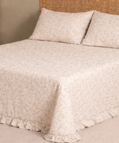 Colcha Elisa beig don Algodón