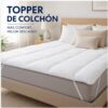 Topper de colchón de fibra hueca siliconada para camas de 90 a 180 cm | Confort extra