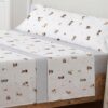 Juego de Sábanas Infantiles Kabely Kids Fútbol Azul 144 Hilos – Cama 90 y 105