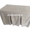 Ropa de mesa camilla 70x120 con borreguito debajo 8 fuelles