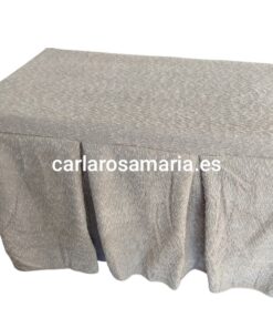 Ropa de mesa camilla 70x120 con borreguito debajo 8 fuelles
